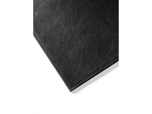 Lederen schrijfonderlegger 65x45 zwart