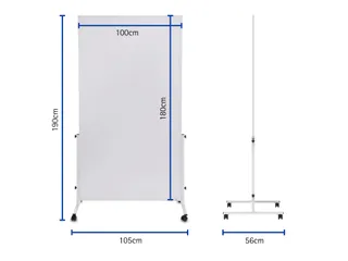 Mobiel Whiteboard MAULsolid Easy2move 100x180cm - 3