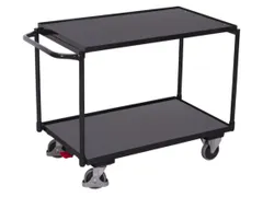 tafelwagen,draagverm. 250kg,2etage(s),laadvl. LxB 985x590mm,houtetage