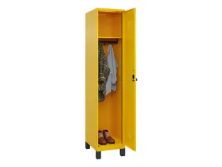 locker,HxBxD 1950x400x500mm,1vak,vak B 400mm,draaigrendel,voeten - 1