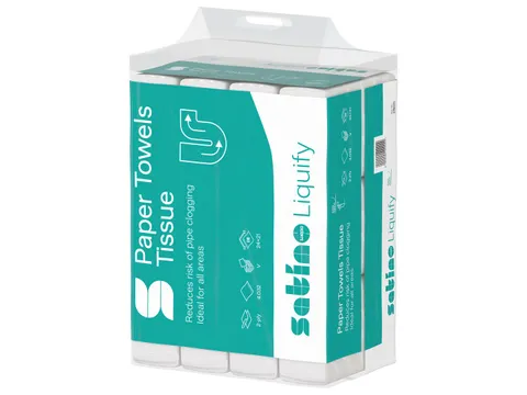 Satino Liquify V-vouw Handdoekpapier 2-laags 24×21cm Helderwit
