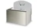 Cendrier mural HxlxP 87x140x98mm paroi arrière galvanisée acier inox