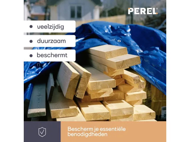 Dekzeil Blauw/Kaki Sterk 10x12 Meter