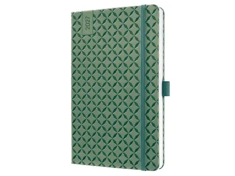 Weekagenda Flair A5 2027 (NL/FR/EN/DU) Natural Green Hardcover
