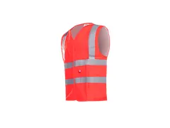 Sioen Hellisan 307A fluohesje, neonrood, maat 4XL, per stuk