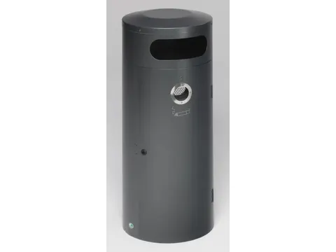 Combi-Asbak 70 Liter 1045x420mm Antiek-Zilverkleurig Afsluitbaar Staal