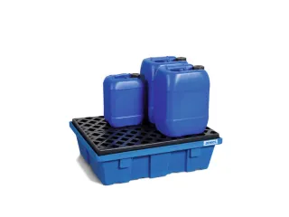 PE-opvangbak,v. 2x60l vat,opvangvol. 60l,HxBxD 325x645x795mm - 1
