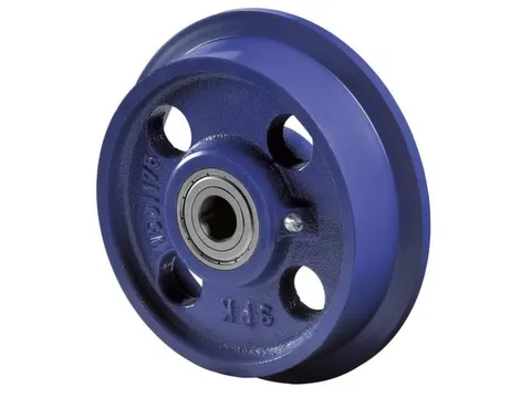 Spoorkranswiel Grijs Gietijzer Ø 100/125mm 800kg Kogellagers