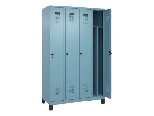 locker voor scheiding van kleding,HxBxD 1950x1200x500mm,4vak