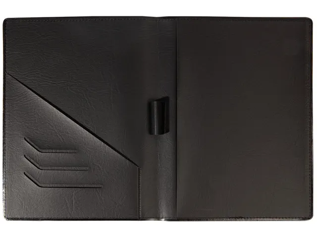 Conférencier Sigel A5 noir aspect cuir noir mat