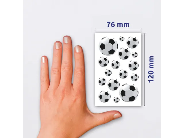 papieretiket Z-design Kids pakje a 3 vel voetbal