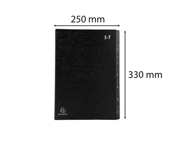 Trieur rigide Economique Ordonator 7 compartiments numériques - 24x34