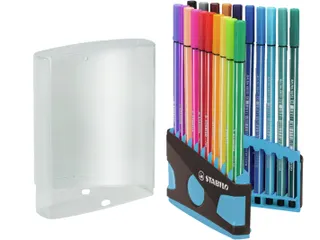 Viltstift Stabilo 68 Box Turquoise 20Stuks Assorti - 3