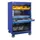 Mobiele roldeurkast 1813x1005x691mm 3xStalen bodem 3laden Duifblauw