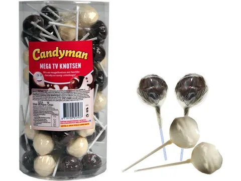 Lolly Candyman Mega TV Knotsen 75 stuks