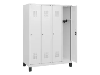 schoollocker,HxBxD 1630x1200x500mm,4vak,vak B 300mm,cil.-slot,voeten - 1