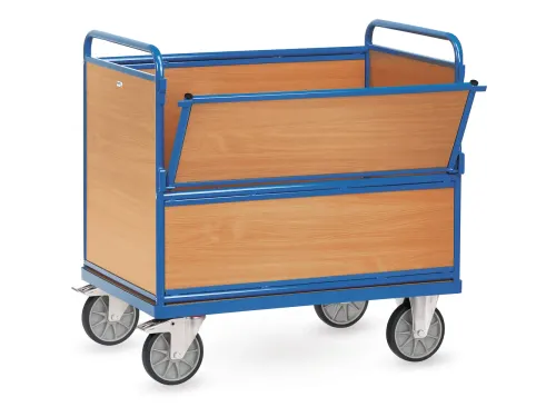 Bakwagens Met Houten Wanden 2872 600kg 1000x700mm Ral5007