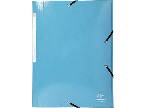 Elastomap 3 kleppen IDERAMA Maxi Capacity - A4-Lichtblauw karton