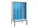 locker voor scheiding van kleding,HxBxD 2120x1200x815mm,4vak