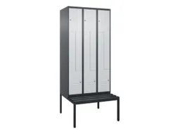 Z-garderobekast,HxBxD 2120x900x815mm,6vak,vak B 300mm,cil.-slot