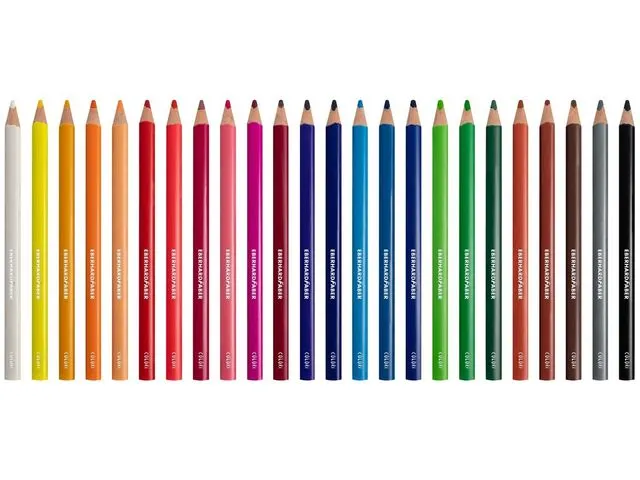 Crayon de couleur Eberhard Faber Jumbo 72pces. triangulaires dans une
