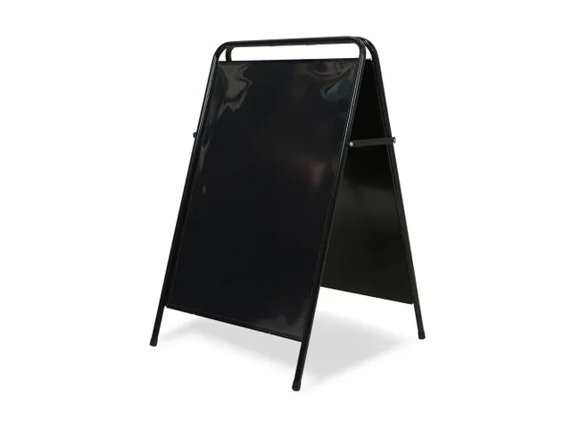 Panneau trottoir élégant acier noir A1