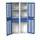 universele kast,HxBxD 2000x1050x550mm,4xStalen bodem,4lade(n)