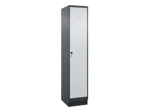 locker,HxBxD 1950x400x500mm,1vak,vak B 400mm,draaigrendel,sokkel