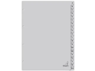Tabblad Kangaro G420AZ A4 4-Gaats A-z Pp 20-Delig Grijs - 4
