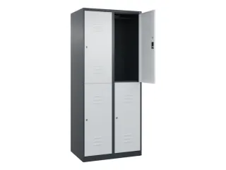 dubbeldekse locker,HxBxD 1850x800x500mm,2x2vak.,vak B 400mm - 2