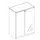 vitrinekast,HxBxD 1545x800x445mm,3xhouten vloer,4 OH,MP-lichtgrijs
