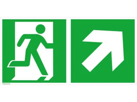 Borden Voor Vluchtroutesignalering,Nooduitgang Rechts