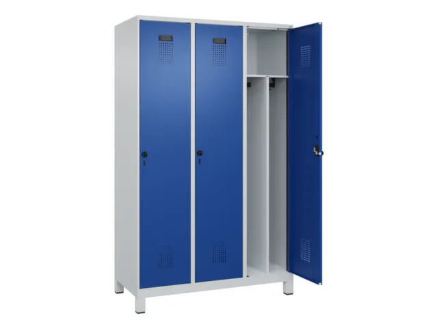 locker voor scheiding van kleding,HxBxD 1950x1200x500mm,3vak