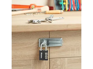 Hangslot MasterLock combi alu + sleutel 40mm zwart - 5