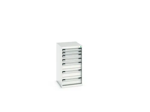 ladekast HxBxD 1000x525x650mm 7laden romp RAL7035 front RAL7035