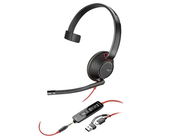 Casque filaire Mono Poly Blackwire 5210 USB-C HS