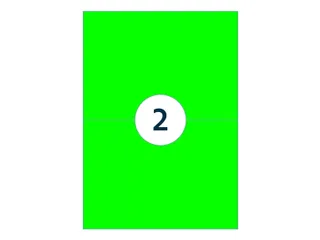 Etiket Rillprint 210x148mm fluorgroen 200 etiketten - 4