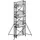 rolsteiger,reik H 8,4m,steiger H 7,64m,3platform(s),m. luik