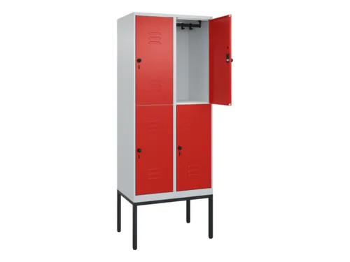 dubbeldekse locker,HxBxD 2120x800x500mm,2x2vak.,vak B 400mm