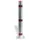 Afzetpaal Ronde Buis Ø 76Mm Vast Bodemplaat Spitse Kop Wit/rood