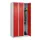 locker,HxBxD 1850x900x500mm,3vak,vak B 300mm,cil.-slot,staand op vloer