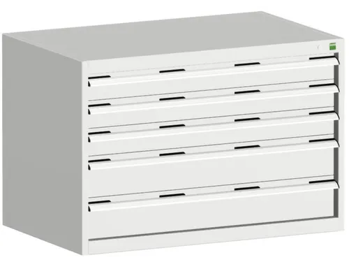 ladekast HxBxD 700x1050x750mm 5laden romp RAL7035 front RAL7035