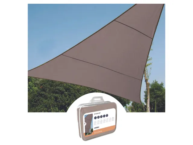 Zonnezeil Driehoek 3.6x3.6x3.6m Taupe