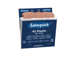 Salvequick 6036 plactic pleisters, pak van 6 x 45 stuks - 1