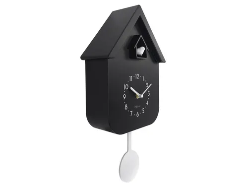 Wandklok NeXtime Twitter 21,5x41,5 cm zwart