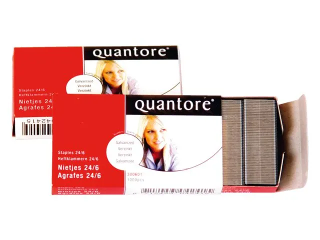 Nieten Quantore 24/6 Verzinkt 1000 Stuks