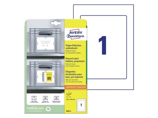 Avery Zweckform 8003 Voorbedrukte positioneeretiketten 220x160mm 5 st.