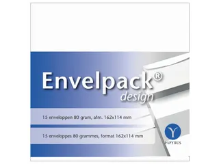 Envelop Papyrus Envelpack Design C6 114x162mm wit 894406 15 stuks - 1