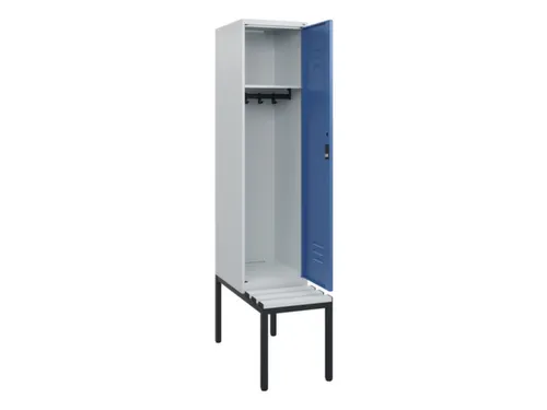 locker met bank,HxBxD 1950x400x815mm,1vak,vak B 400mm,cil.-slot