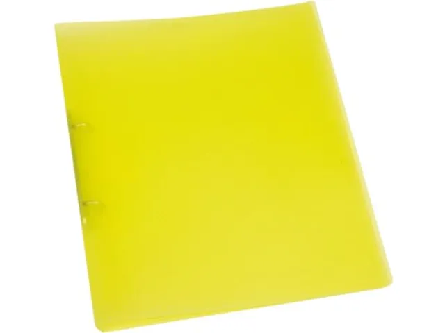 Ringmap A4 2 Ringen 16mm Transparant Geel